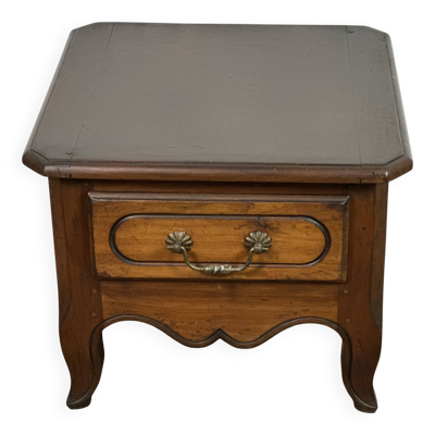 Table basse bout de canapé en noyer style louis Philippe