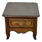 Table basse bout de canapé en noyer style louis Philippe