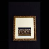 Golden Wood Type Mirror With Berain Decoration