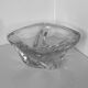 Imposing vintage ashtray in colorless crystal from the Daum house in Nancy