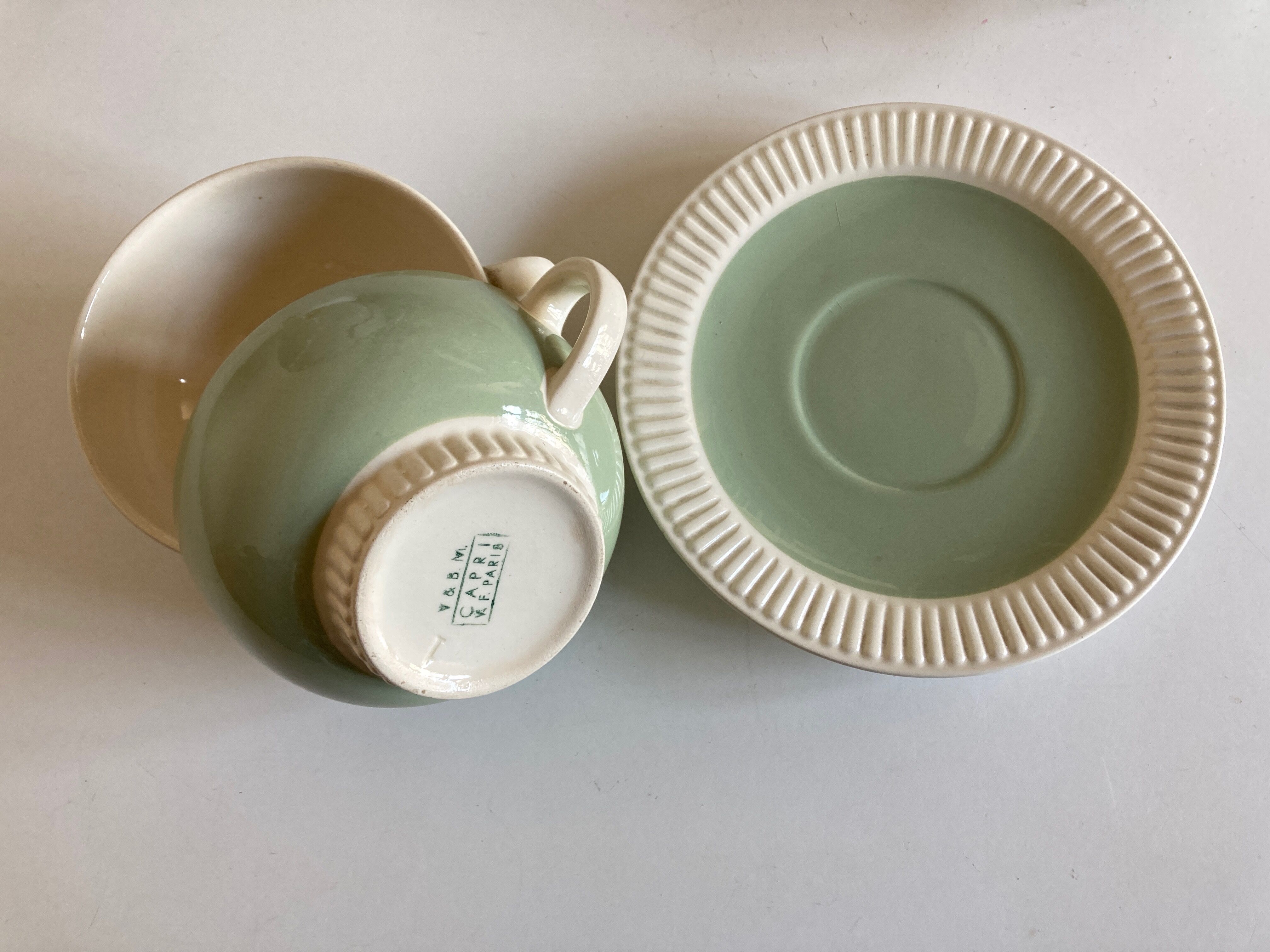 Pair of capri V&B Villeroy 1950 lunch cups