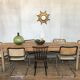 Old and large farm table early 20th shabby bistro fir