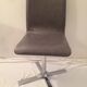 Table in white Formica, 3 chairs and 1 stool in gray leatherette