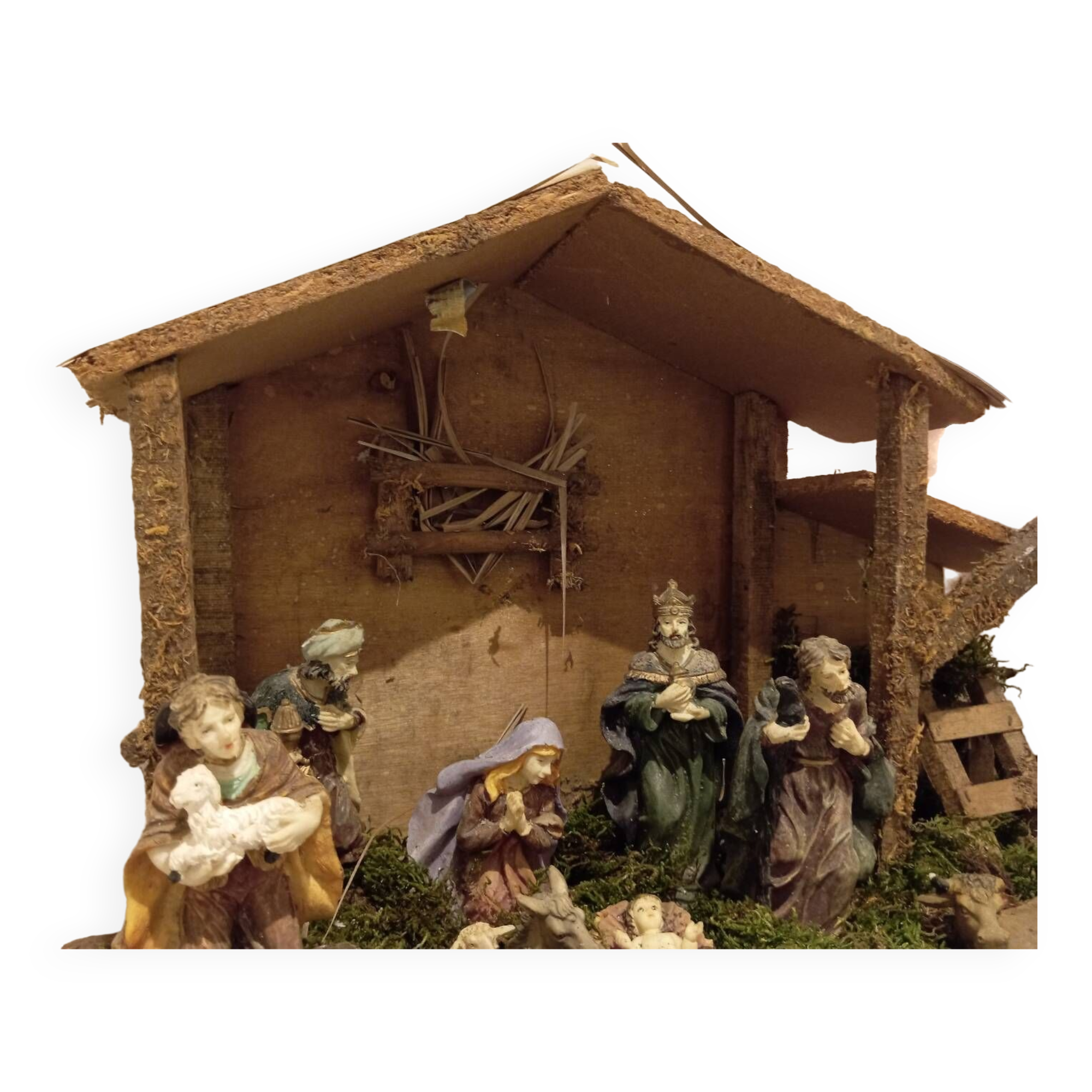 Vintage Christmas Nativity Scene