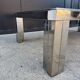 1970s smoked glass chrome coffee table