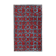 Hand-Knotted Antique Turkish 1980s 173 cm x 296 cm Red Carpet