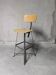 Chaise haute d'atelier Bienaise, chaise industrielle vintage