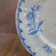 Assiette ancienne Gien Liserons – Décor oiseaux et fleurs bleu