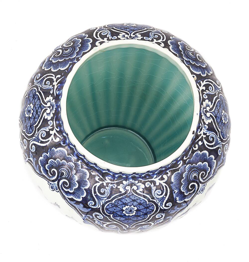 Delft earthenware vase