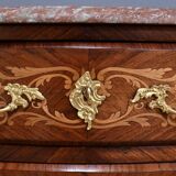Secretary in precious wood marquetry, Transition style, Napoleon III period – Mid-19th century