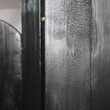 Paravent en bois brûlé pièce unique