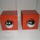 Pair of Orange Lamps from the 70s