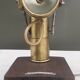 Old acetylene lamp "Lutetia" on wood support