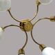 Brass ceiling light in Mid-Century Modern style, Germany, 1970s.