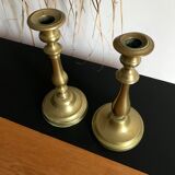 Brass candlesticks