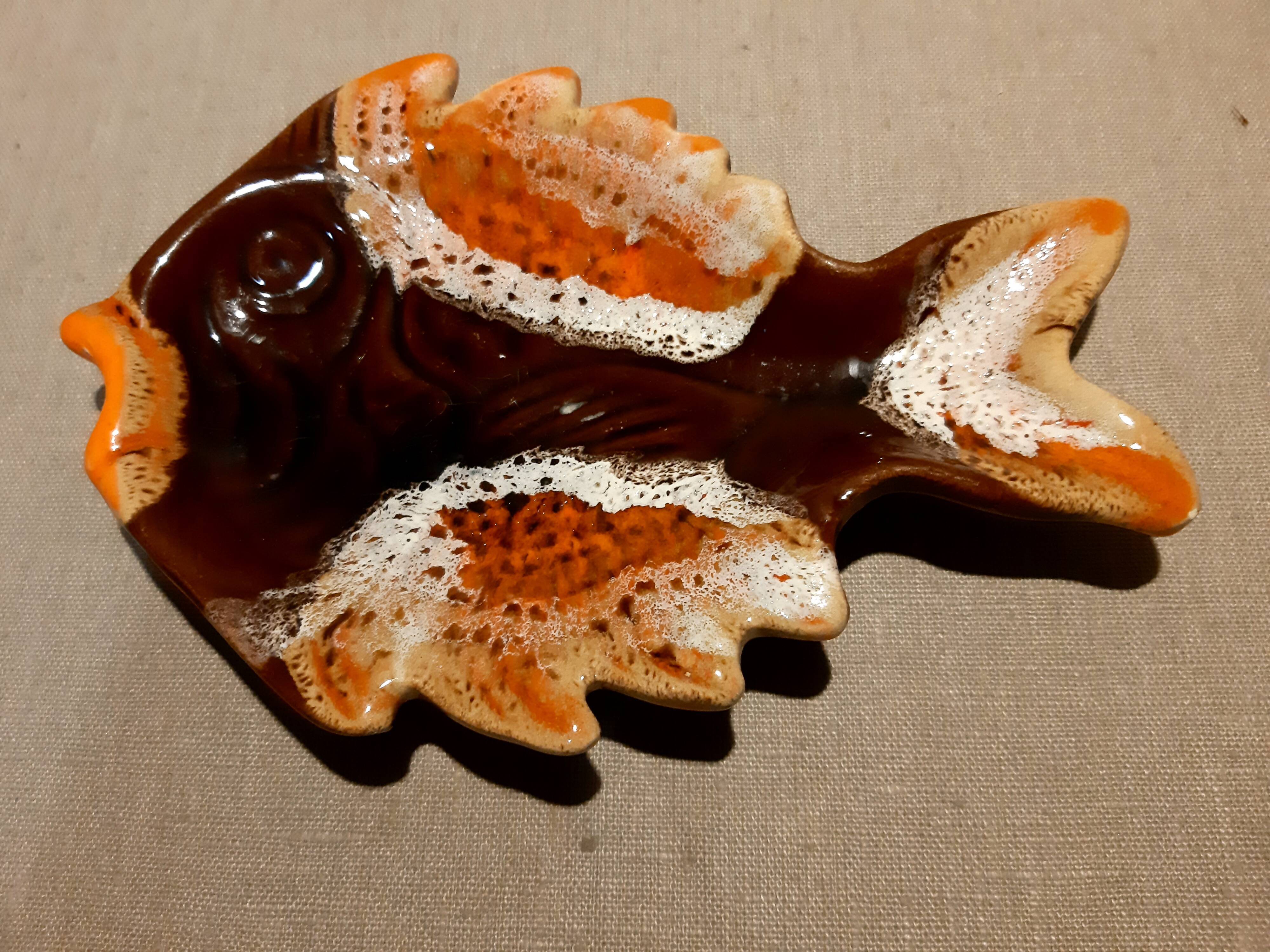 Trinket bowl fish bag Vallauris