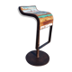 Tabouret de bar design fonte et bois