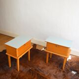 Pair of vintage bedside tables 60