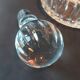Vintage cut crystal carafe, ball stopper.
