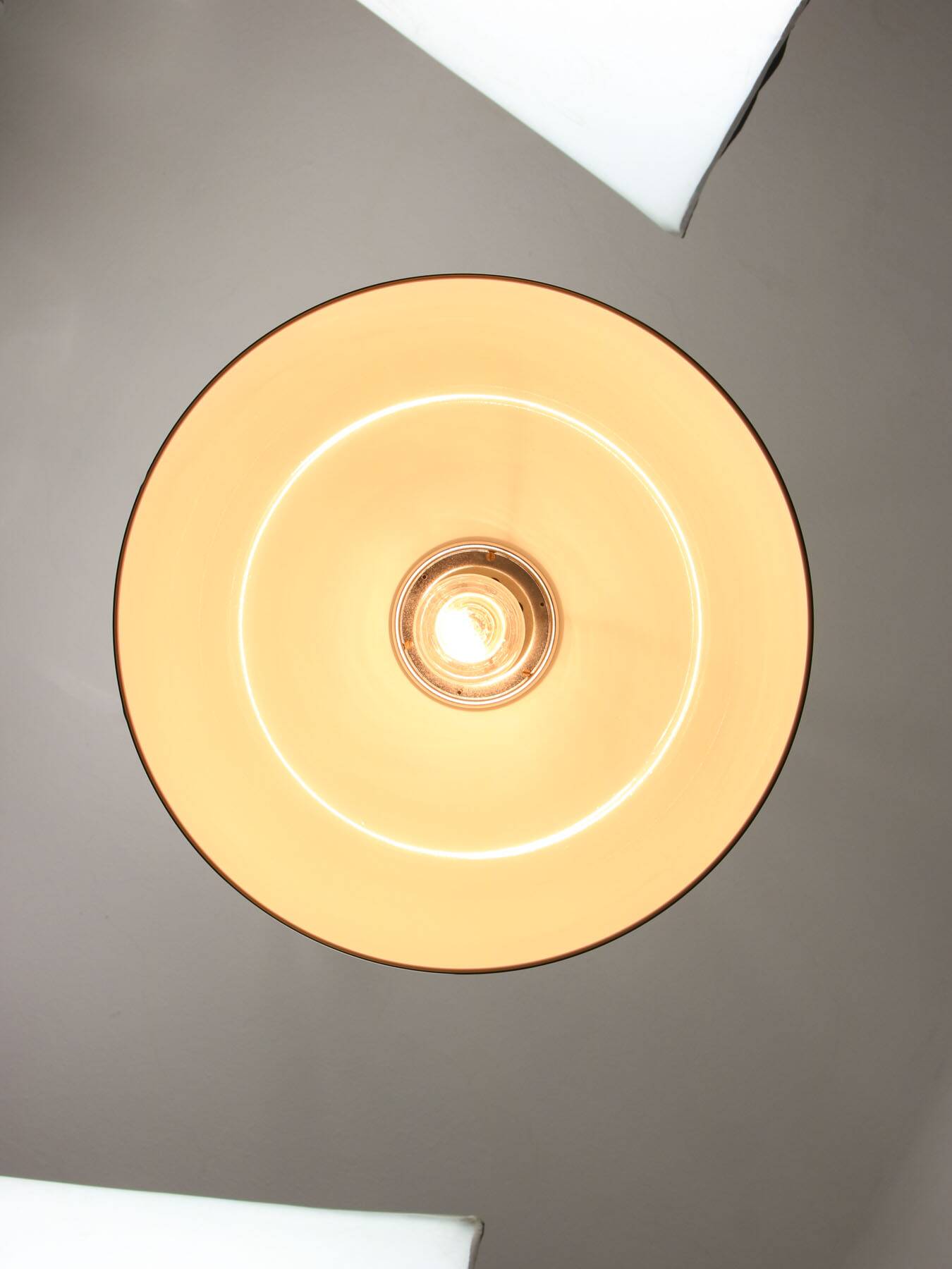 Space Age Brown Pendant Lamp from Guzzini, 1960s