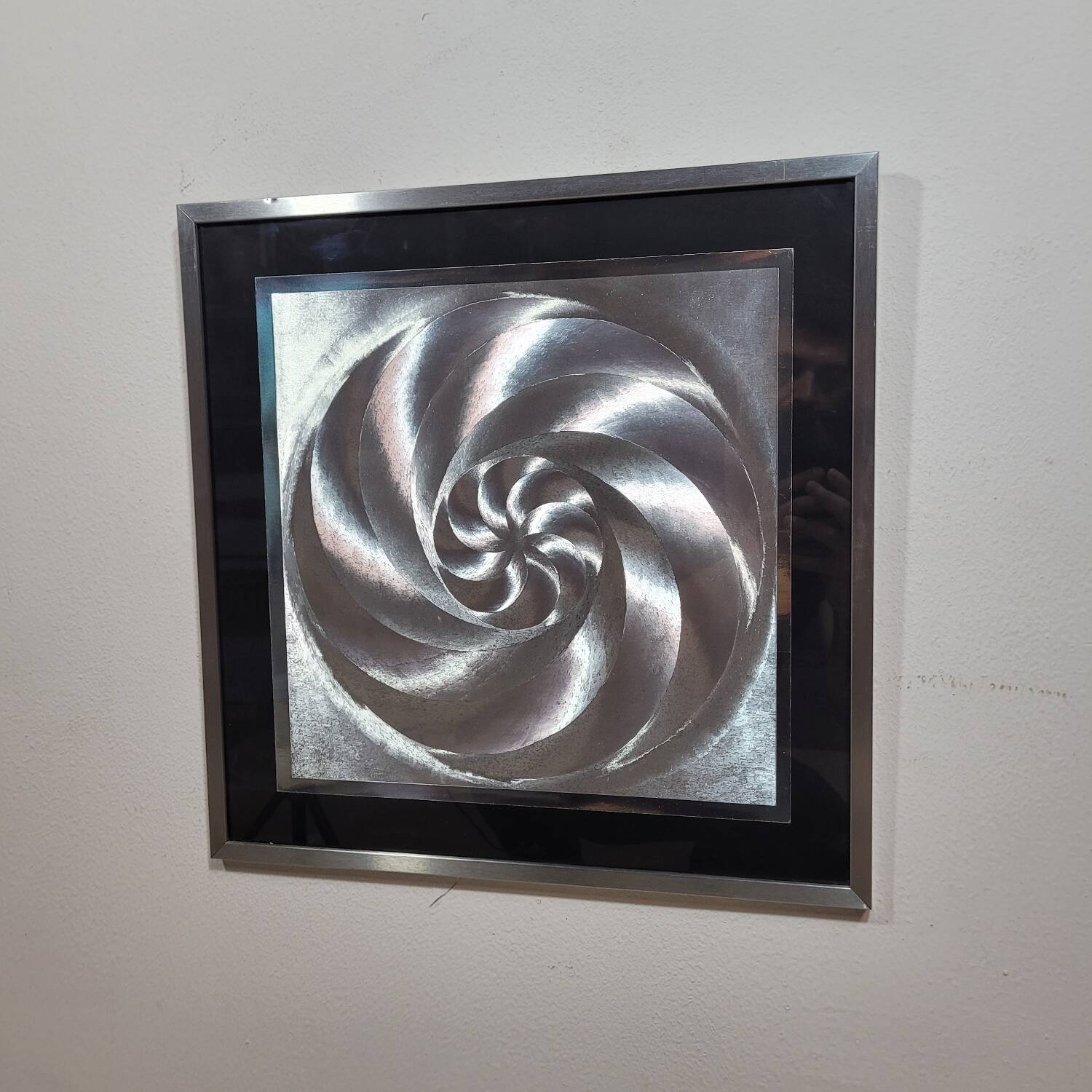 Vintage kinetic painting from the 1970s