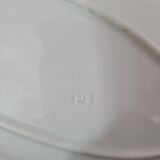 Opaque porcelain dish
