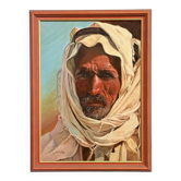 Portrait oriental représentant un Berbère XXe par Y. Audenino