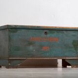 Antique turquoise green patinated chest (1935) #10