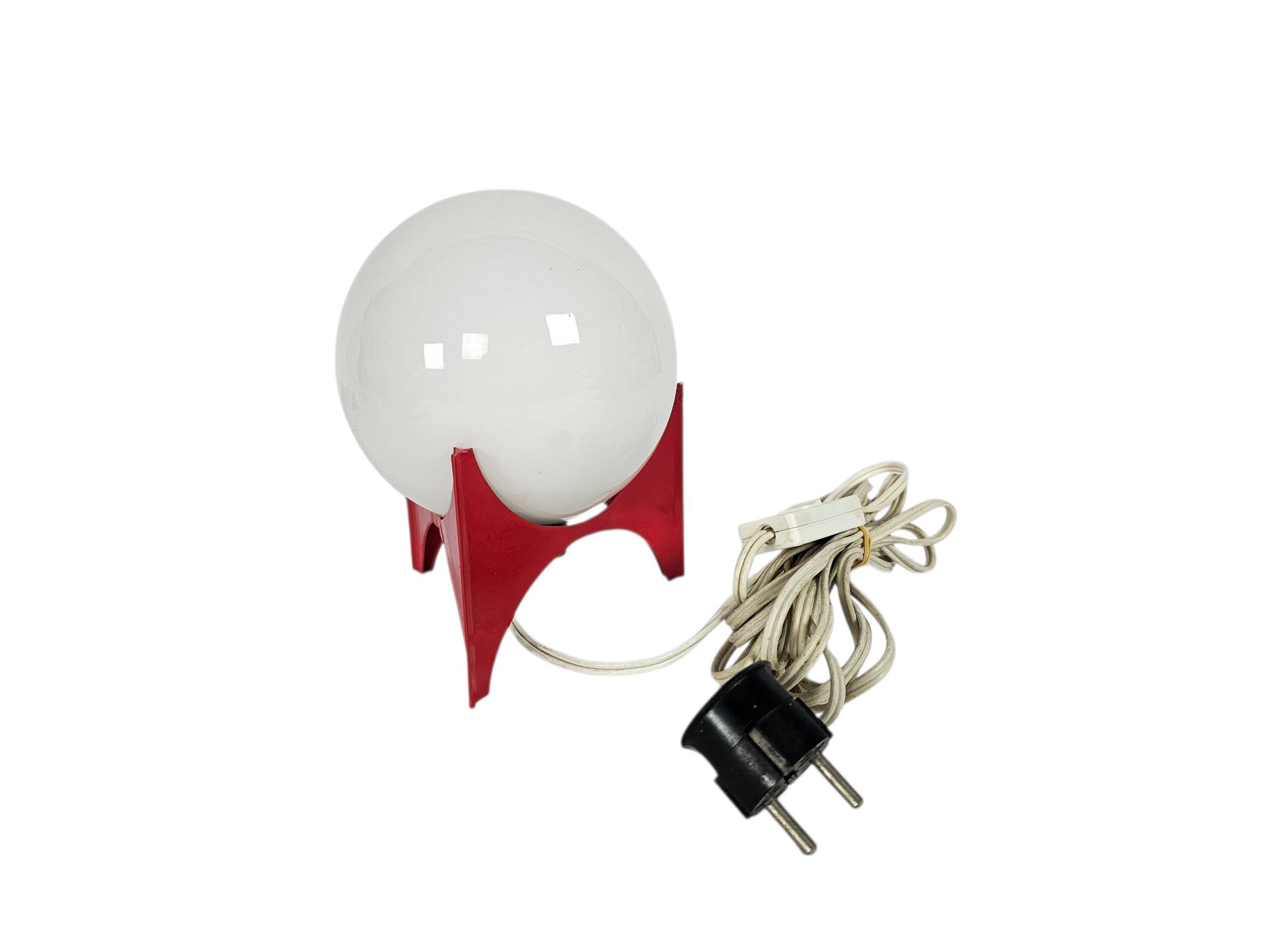 Space Age - Cube lamp - design Richard Essig - opaline - Germany - 70's