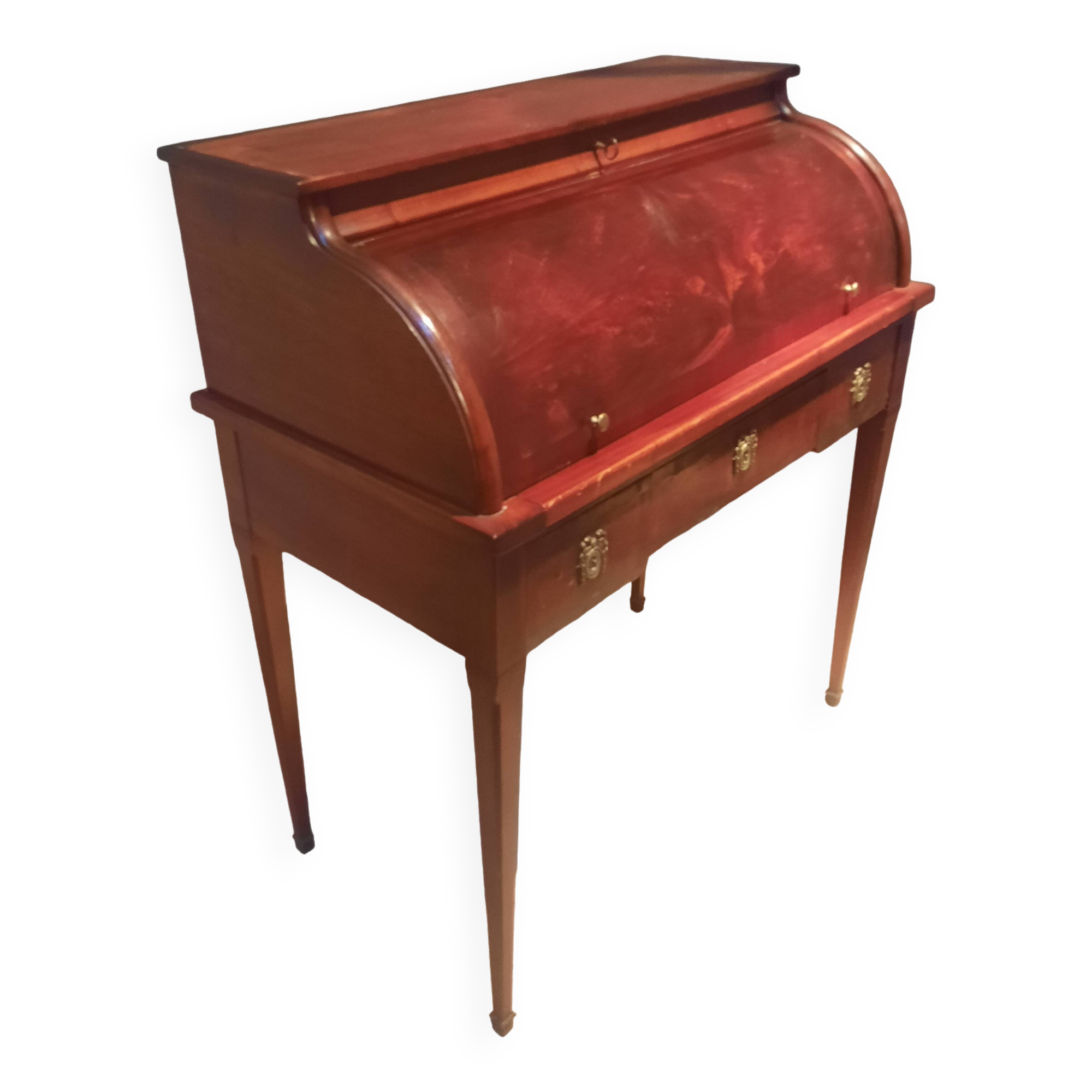 Mahogany roll desk from the 19th century