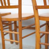 Set of 4 luterma bistro chairs, vintage wooden chairs, countryside, interior decoration