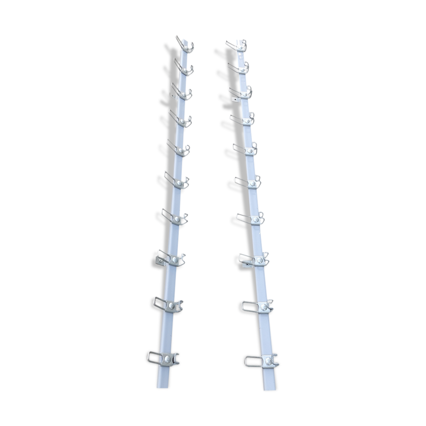 Set of 2 metal wall coat rack