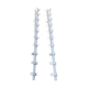 Set of 2 metal wall coat rack