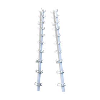 Set of 2 metal wall coat rack