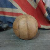 Vintage leather soccer ball