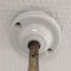Opaline porcelain brass wall lamp early twentieth century
