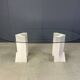 Vintage travertine Carlo Scarpa style dining table, 1970s