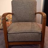 1960s armchair in solid beech
