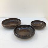 Series of three hollow plates in Jean Marais ceramic