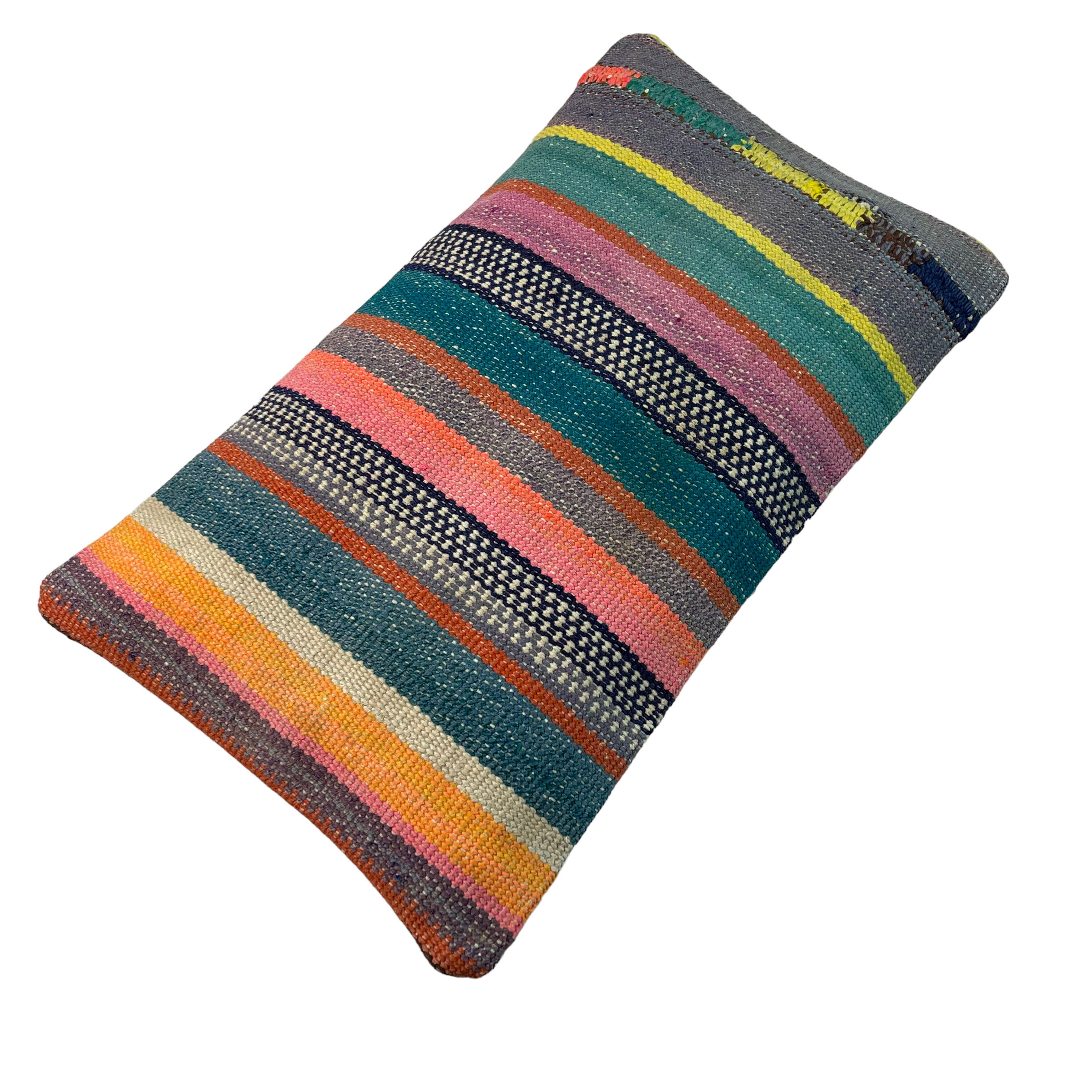 Vintage turkish kilim cushion cover 30x50cm