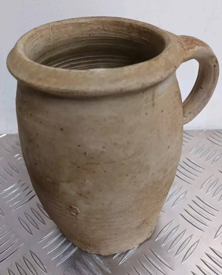 Old Vintage Terracotta Pot With Handle