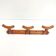 Wooden coat rack bamboo way 3 patères