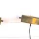 Pair of brass wall lights, Lita, France, 1970s