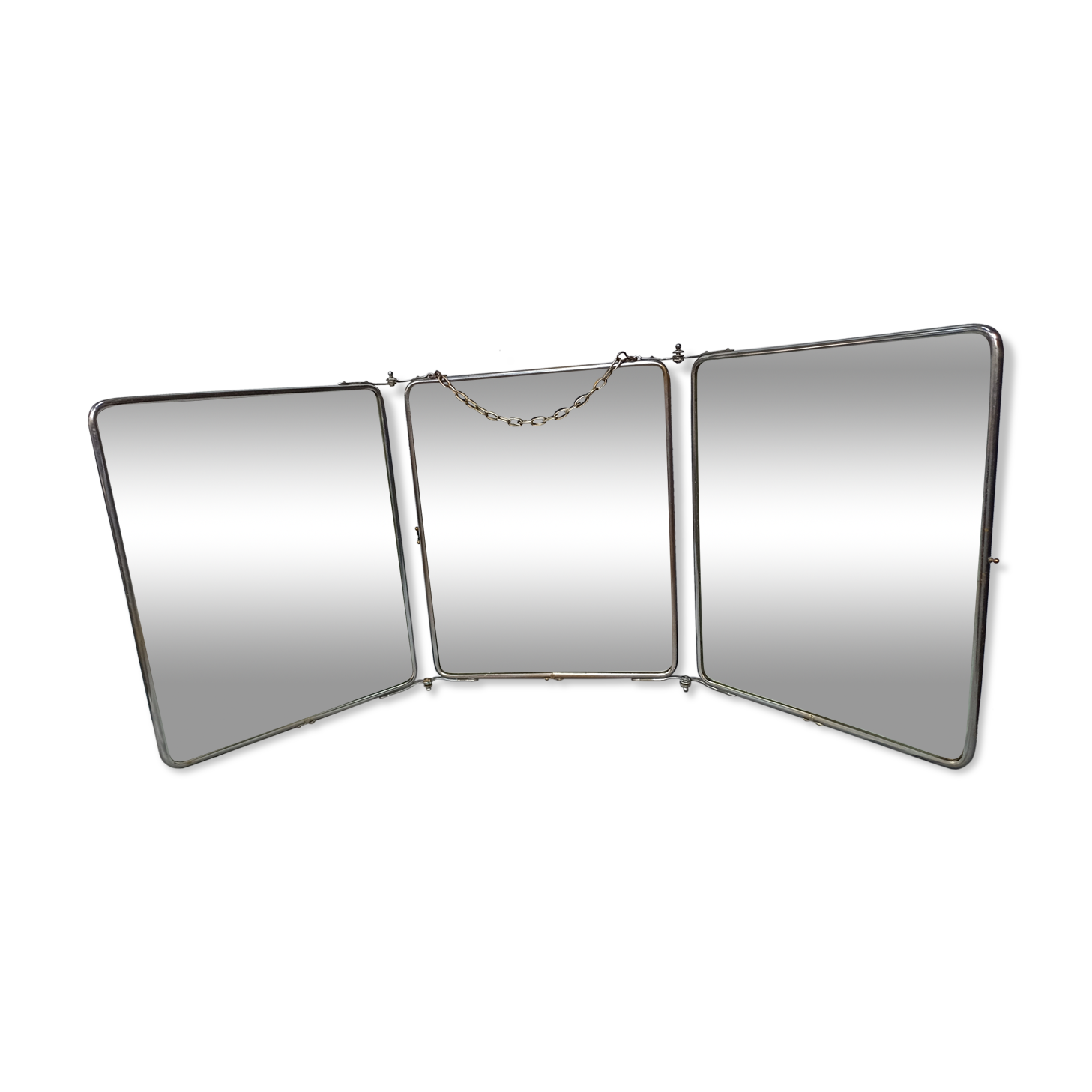 Miroir triptyque de barbier