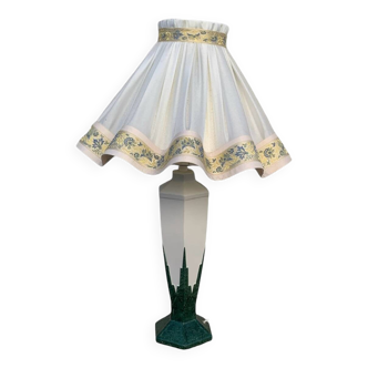 Art deco plaster lamp