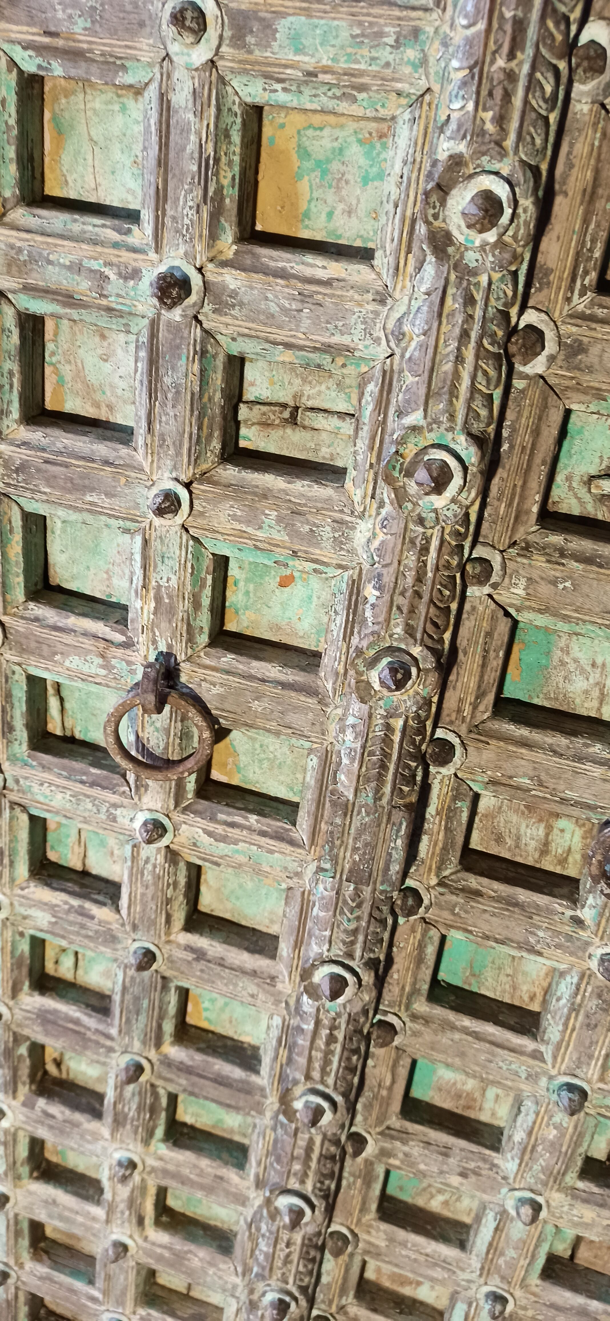 Old wooden door