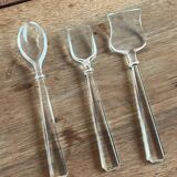 Glass cutlery for sweets