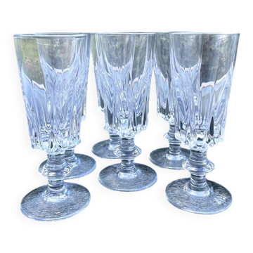 Suite de 6 verres a liqueur en cristal de bayel