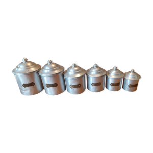 Série de 6 pots à épices - aluminium