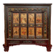 Antique Chinese wardrobe with 4 doors and 3 drawers.